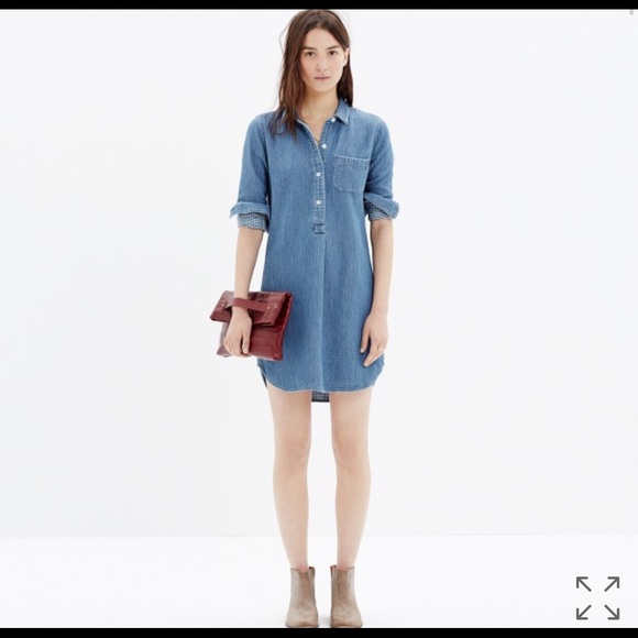 Madewell Dresses & Skirts - Madewell Chambray Popover Dress